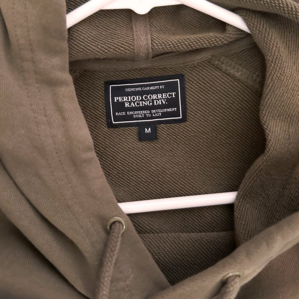 PERIOD CORRECT P.C. Rally Service Safari Olive Hoodie Sz. M - Picture 3 of 3